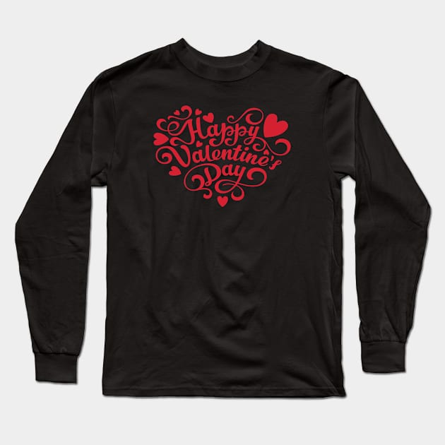 happy valentines day Long Sleeve T-Shirt by salimax